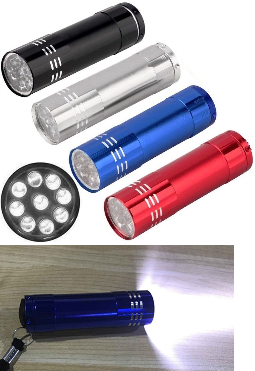 Linterna LED Blanco de 9 Led